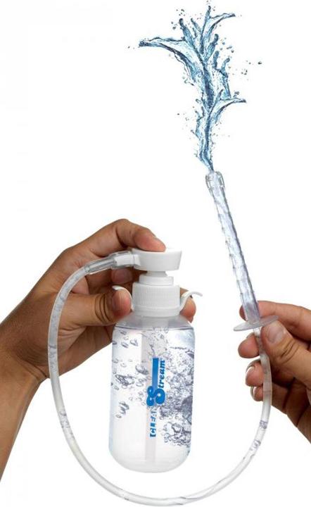 Actual product image XR Brands Pump Action Enema Bottle