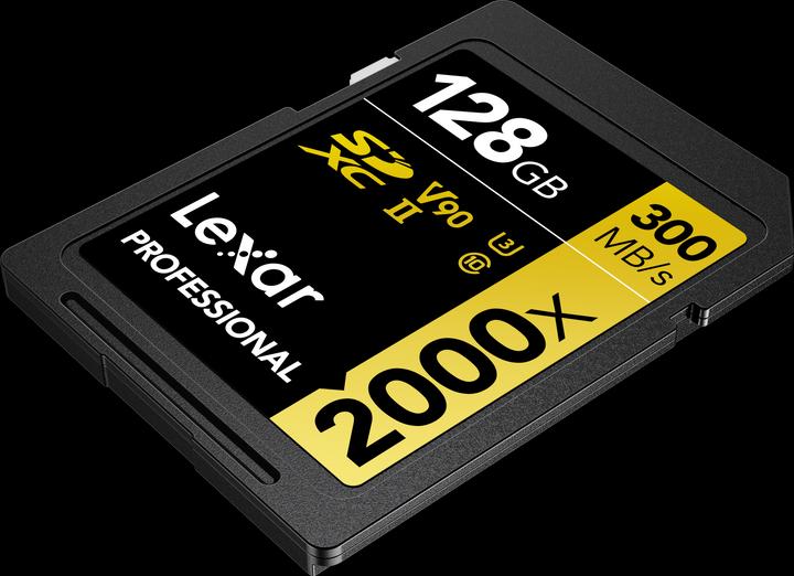 Actual product image Lexar Professional 2000x (128 GB, SDHC, U3, UHS-II)