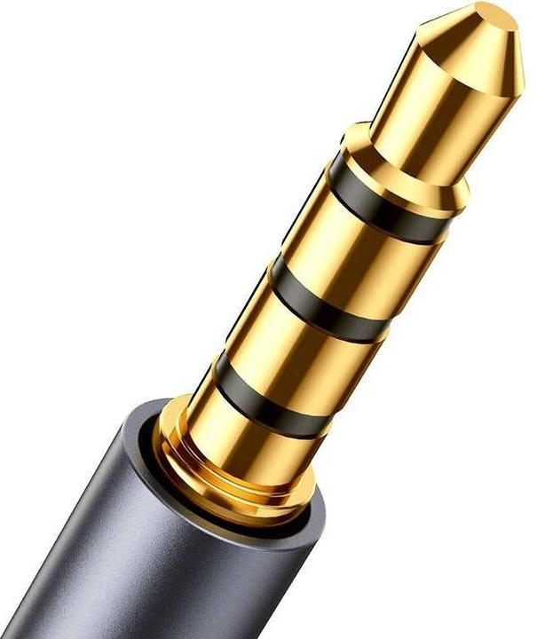 Image du produit Joyroom Câble audio stéréo AUX mini jack 3,5 mm (mâle) - mini jack (femelle) 1,2 m noir (SY-A09) (1.20 m, Extension)