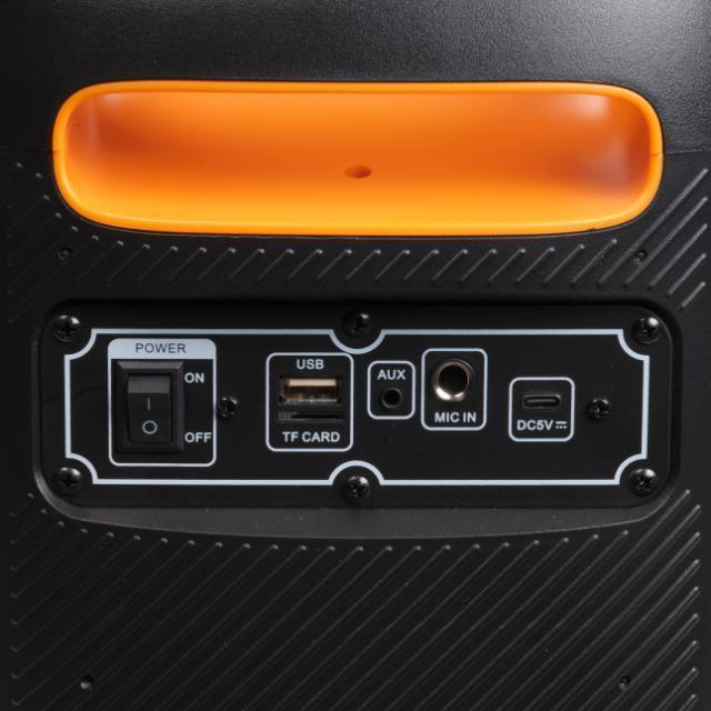 Actual product image Denver BPS-165 BT Party Speaker black (Rechargeable battery operated)