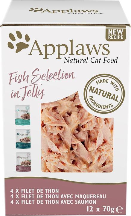 Produktbild Applaws Fisch in Gelee Multipack Beutel (Adult, 12 Stk., 840 g)