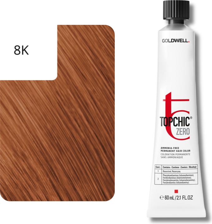 Actual product image Goldwell Topchic Zero - 8K Light Copper Blonde (8K - copper blonde light)