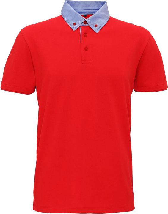 Asquith & Fox PoloShirt mit ChambrayButtonDownKragen