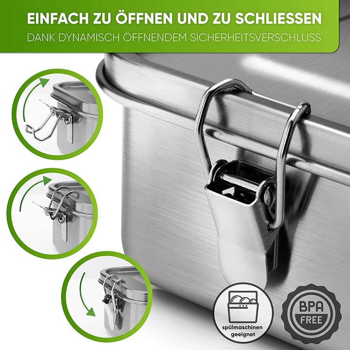 Immagine prodotto Blockhütte Lunch Box Premium in acciaio inox da 1400 ml
