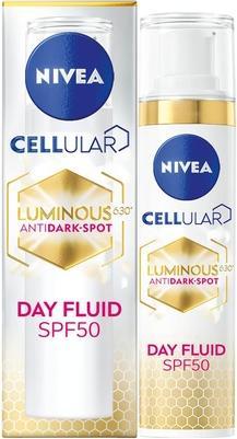 NIVEA Cellular LUMINOUS 630 Anti-Dark Spot Triple Protection Day Fluid SPF 50 40ml (Sonnencreme Gesicht, SPF 50, 40 ml)