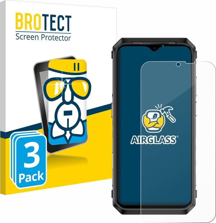Actual product image BROTECT AirGlass Glass (3 Piece, Ulefone Power Armor 19T)