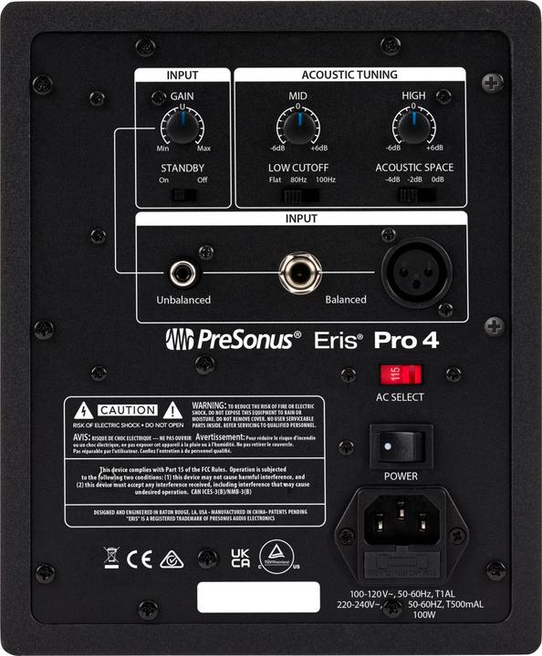 Actual product image PreSonus Eris Pro 4 (Active, 1 pc., 1x 80 W)