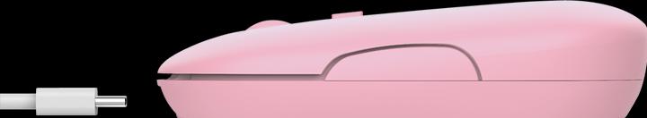 Produktbild Trust Maus Puck Rechargeable Pink (Kabellos)