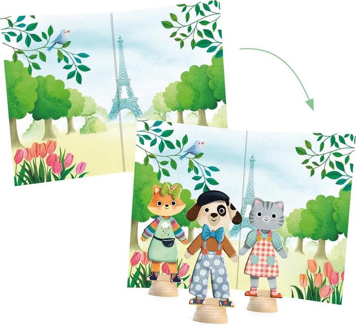 Immagine prodotto Djeco Collage di adesivi Bonjour Paris