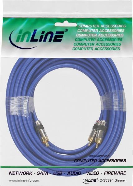 Immagine prodotto InLine Cavo Cinch AUDIO, spine dorate, 2x Cinch (10 m, Cinch)