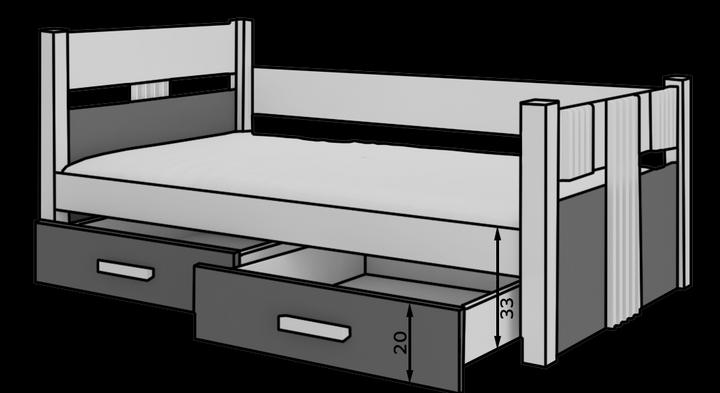 Image du produit ADRK Furniture Lit superposé 180x80 (180 x 80 cm)