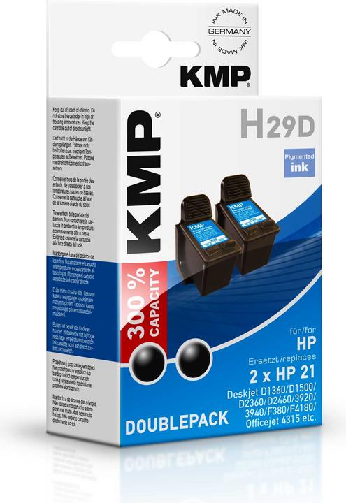 Immagine prodotto KMP Cartucce d'inchiostro 2-pack H29D Nero (FC)