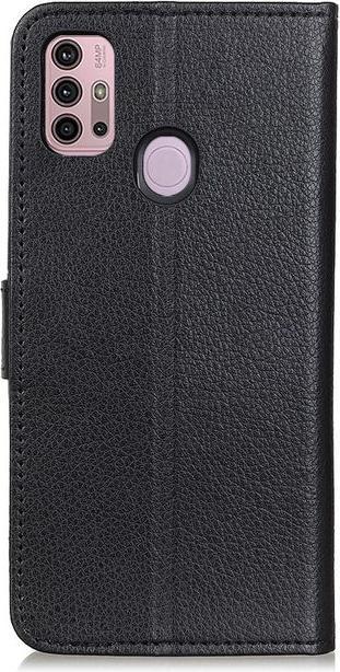 Actual product image MU Classic Litchi Leather Bookcover Series (Motorola Moto G30, Motorola Moto G10)