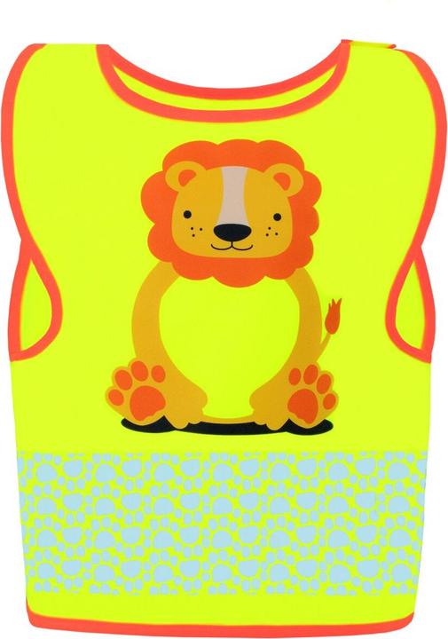 Produktbild Korntex Kinder Warnweste Gelb/Löwe Wildlife CO2 Neutral Hautsicherheit XXS EN 17353 ® FUNLIONYW (XXS)