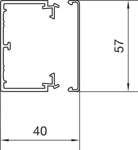 Immagine prodotto Hager Canalina per cavi (L x W x H) 2000 x (Tubazione, 200 cm)