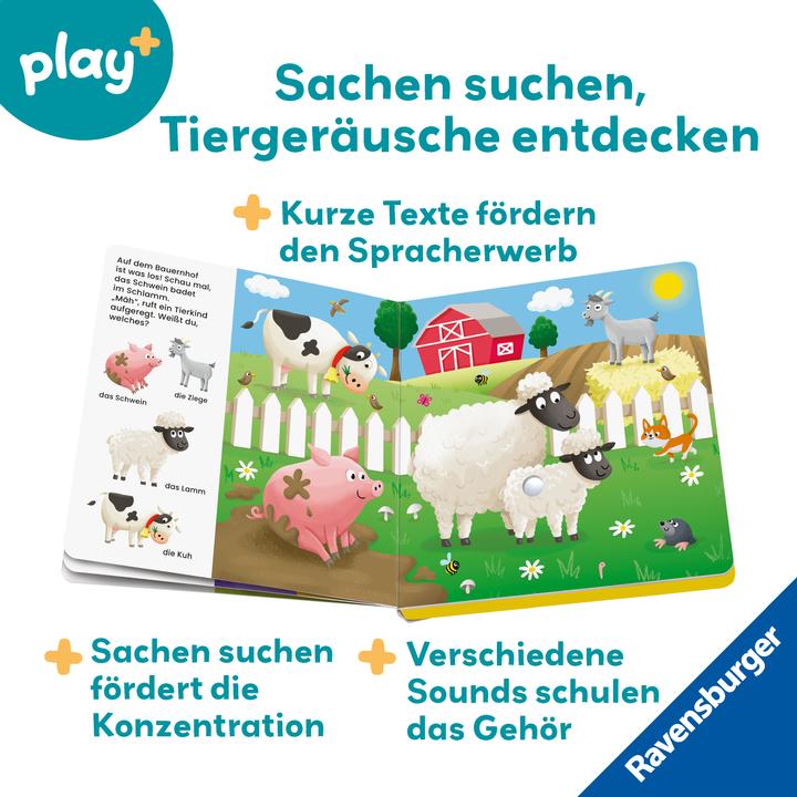Immagine prodotto Ravensburger Play+ Il mio primo libro sonoro: gli animali del bambino (Tedesco)