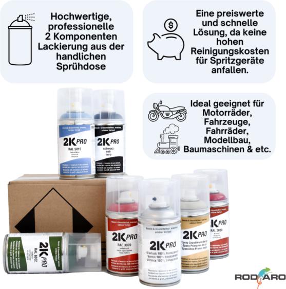 Produktbild 2K Pro 2K-Lackierung (Schwarz, 0.25 l)