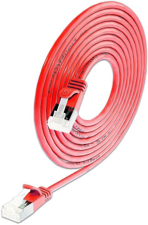 SLIM Slimpatchkabel RJ-45, Cat 6A, U/FTP, 3 m, Rot, 36-Pack (U/FTP, CAT6a, 3 m)