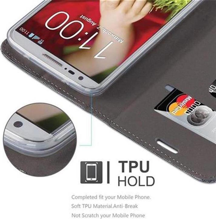 Produktbild Cadorabo Book Jeans Optik Cover (LG G2)