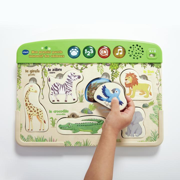 Actual product image VTech First Interactive Animal Puzzle (French)