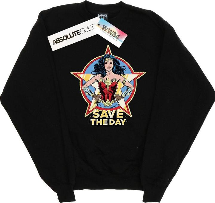 Actual product image Womens/Ladies Wonder Woman 84 Star Design Sweatshirt (L)