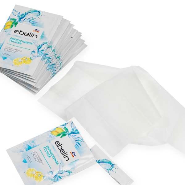 Image du produit dm ebelin Lingettes rafraîchissantes parfumées au citron (Chiffons de nettoyage)