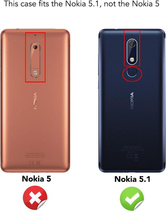 Produktbild Nalia Handyhülle (Nokia 5.1)