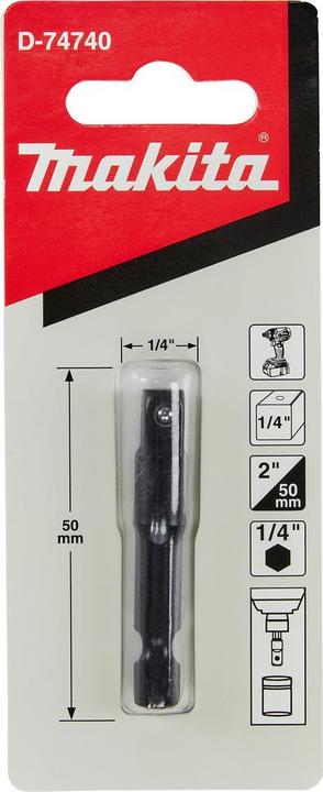 Actual product image Makita Adapter 50mm 1/4 6KT - 1/4 4KT D-74740 Bit adapter (1/4")