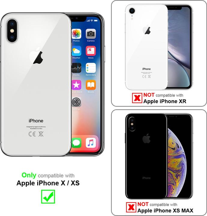 Actual product image Cadorabo Book Smart View Mirror Cover (Apple iPhone X)