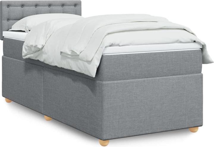 Produktbild VidaXL Bo x springbett mit Matratze 90 x 190 cm Stoff (90 x 190 cm)