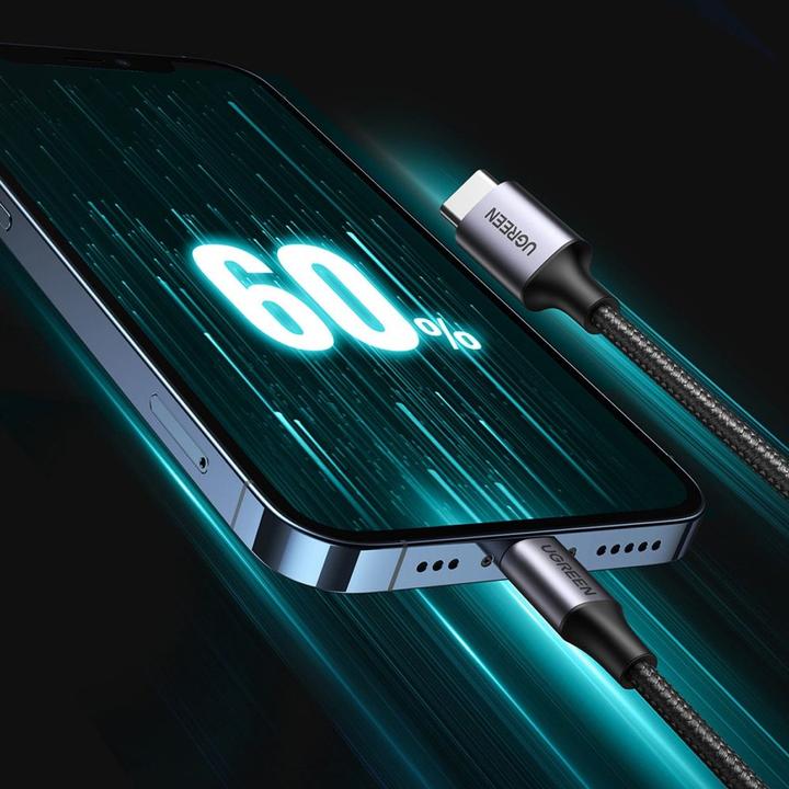 Image du produit Ugreen Câble Lightning vers USB-C 2.0 (1 m, USB 2.0)
