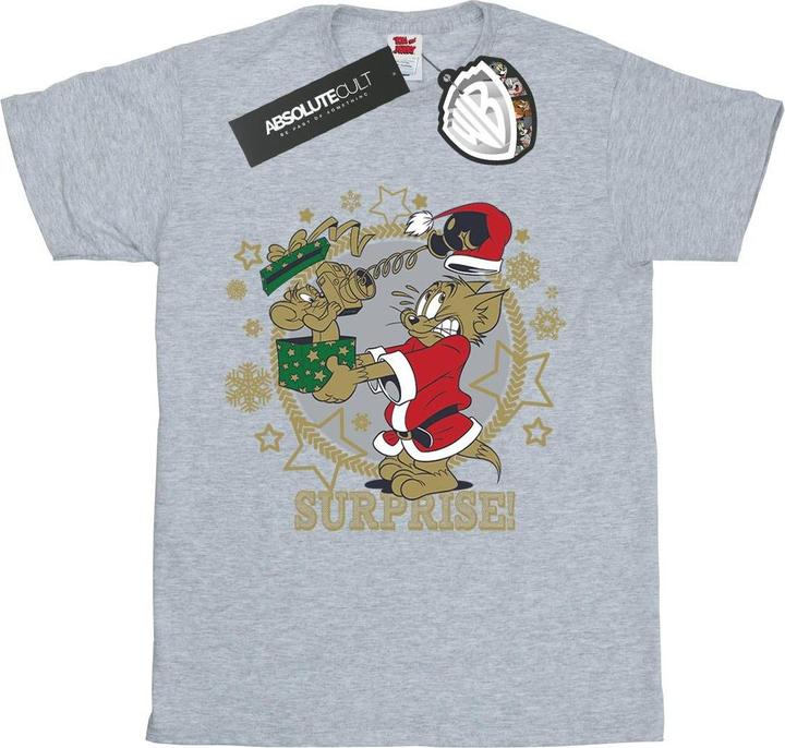 Immagine prodotto Tom & Jerry Christmas Surprise Maglietta Ragazze (152, 158)