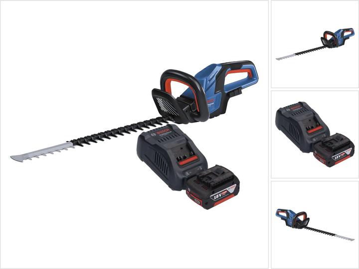 Actual product image Bosch Professional Bosch GHE 18V-60 Professional cordless hedge trimmer 18 V 60 cm brushless + 1x rechargeable battery (Cordless hedgecutters)