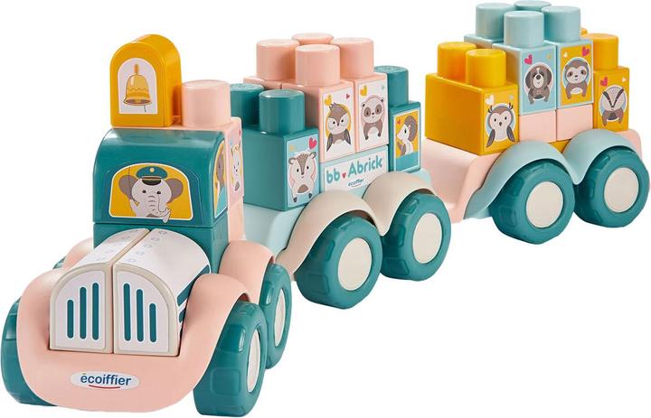 Image du produit Abrick Train d'animaux avec briques, 51 pcs.