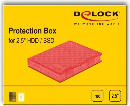 Actual product image Delock Protection box for 2.5? HDD / SSD red