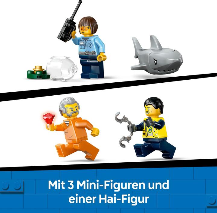 Immagine prodotto LEGO Verfolgungsjagd im Polizeiboot (60456, LEGO City)