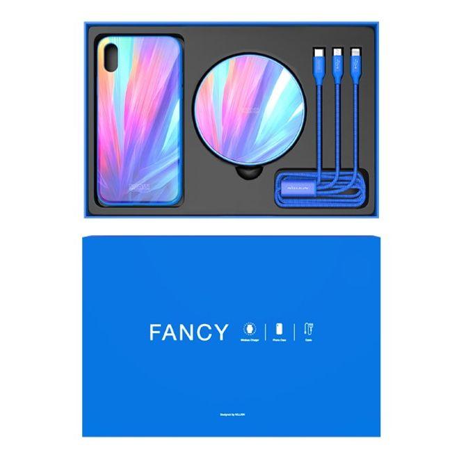 Produktbild Nillkin Fancy 3-in-1 Box, Hardcase, Ladekabel und Qi Ladestation (Apple iPhone X)