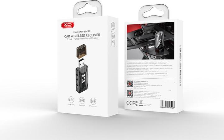 Actual product image xO transmiter FM BCC16 Bluetooth MP3 black