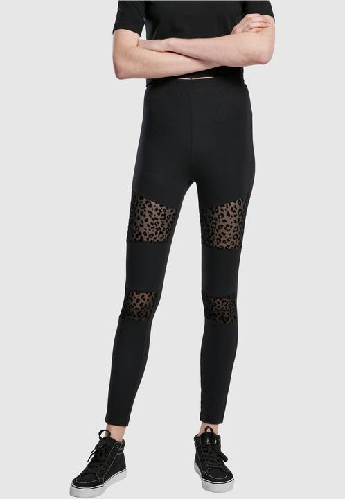 Produktbild Urban Classics Ladies Flock Lace Inset Leggings (XL)