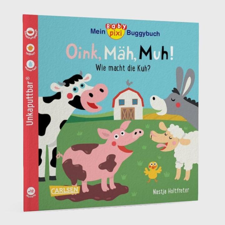 Immagine prodotto Baby Pixi Mein Baby-Pixi-Buggybuch: Oink, Mäh, Muh! (Tedesco)
