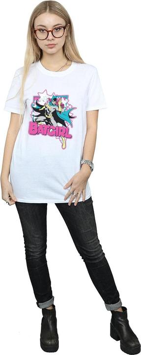 Actual product image Batman Womens/Ladies Leap Batgirl Cotton Boyfriend T-Shirt (3XL)