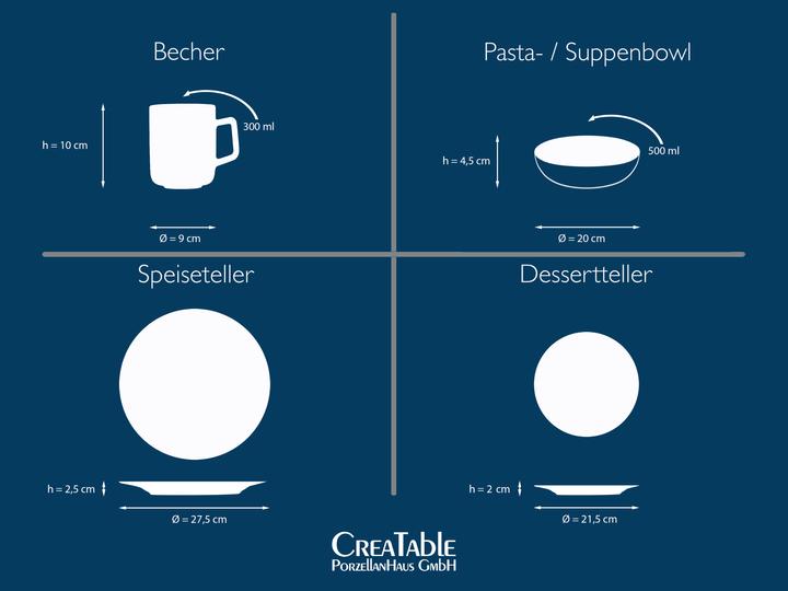 Actual product image CreaTable Yara (16 Piece)