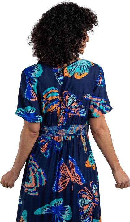 Actual product image Weird Fish Womens/Ladies Dilsha Butterflies Eco Liva Midi Dress (42 D)