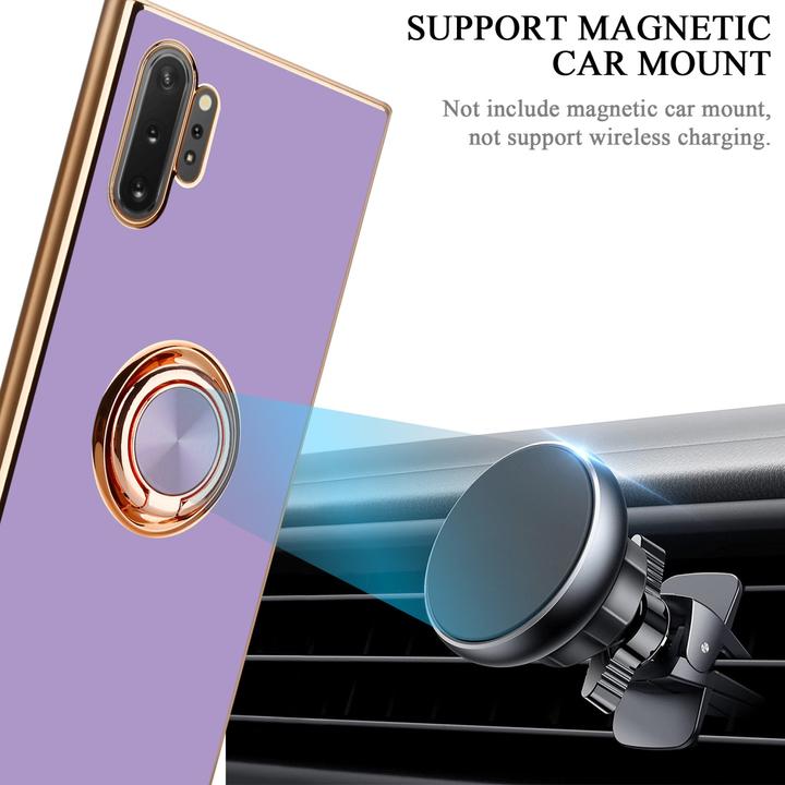 Actual product image Cadorabo Case for Samsung Galaxy NOTE 10 PLUS in TPU with camera protection and ring LM089 Style (Samsung Galaxy Note 10 Plus)