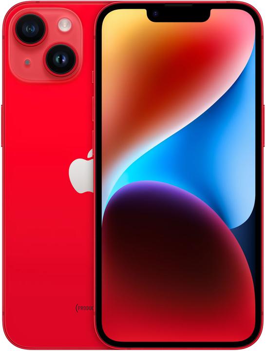 Produktbild Apple iPhone 14 (128 GB, Red, 6.10", SIM + eSIM, 12 Mpx, 5G)