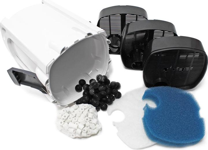 Produktbild SunSun Aquarium Aussenfilter HW403A 1400 L/h 3 Stufen Kammerfilter Filtermaterial (300 l, Aussenfilter, Salzwasser, Süsswasser)