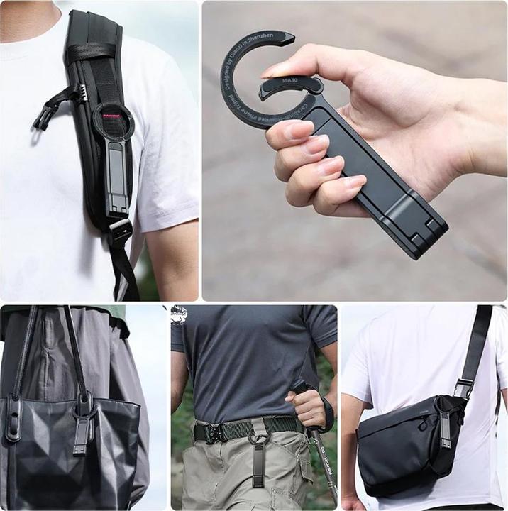 Actual product image Ulanzi MA30 Carabiner Mounted Phone Tripod(Dark Gray)