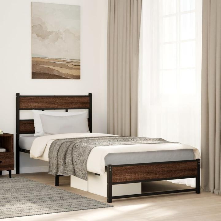 Immagine prodotto VidaXL Letto in metallo Rete a doghe letto singolo Struttura letto senza materasso 90x200cm (90 x 200 cm)