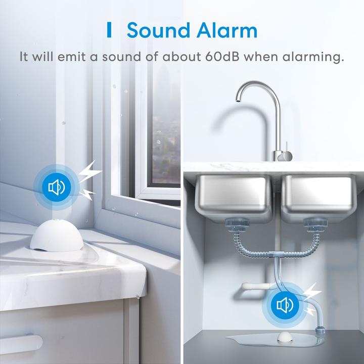Actual product image Meross Smart Water Leak Sensor