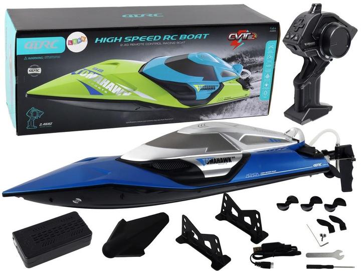 Image du produit Lean Toys Ferngesteuertes Motorboot mit Blaulicht